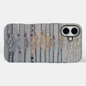 Duizelingwekkende versierde diamanten ketting kuns Case-Mate iPhone case (Achterkant (horizontaal))