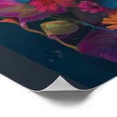 Duizelingwekkende vrouw: Sugar Skull Make-up Art Poster (Hoek)