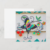 Duizellende zonne-bovendelreeks feestdagenkaart (Voorkant / Achterkant)