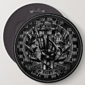 Duizels rechterhand ronde button 6,0 cm (Voorkant /achterkant)