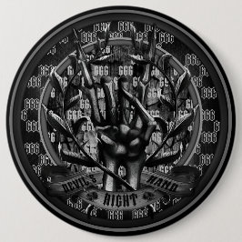 Duizels rechterhand ronde button 6,0 cm