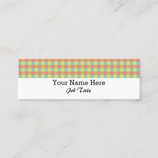 Duizels Witte streep Mini Visitekaartje (Voorkant)