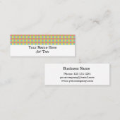 Duizels Witte streep Mini Visitekaartje (Voorkant / Achterkant)