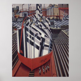 Duizelschepen in Drydock poster 24 x31"