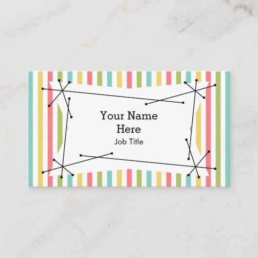 Duizelstripe Classic Plaque visitekaartje (Voorkant)