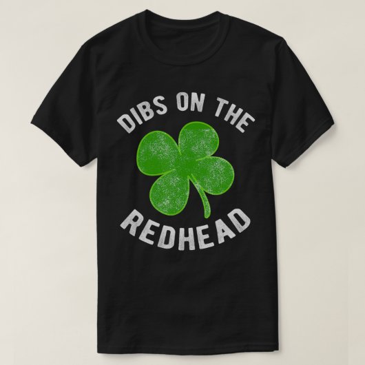 Duizelt op het Shirt van Redhead Funny St Patricks (Design voorkant)