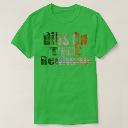Duizelt op het Shirt van Redhead Funny St Patricks (Design voorkant)