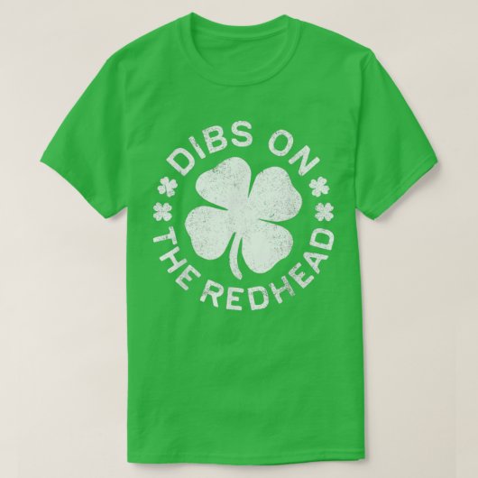 Duizelt op het Shirt van Redhead Funny St Patricks (Design voorkant)