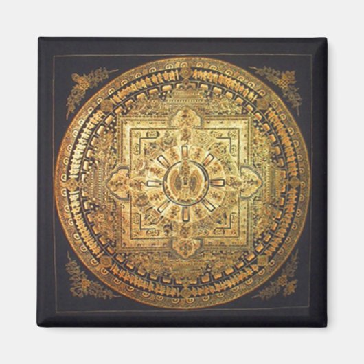 Duizend bewapende Avalokiteshvara Mandala Magnet (Voorkant)