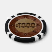 Duizend Dollar Oude West Stijl Poker Chips (Enkel)