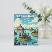 Duizend eilanden Ontario Canada Briefkaart (Staand voorkant)