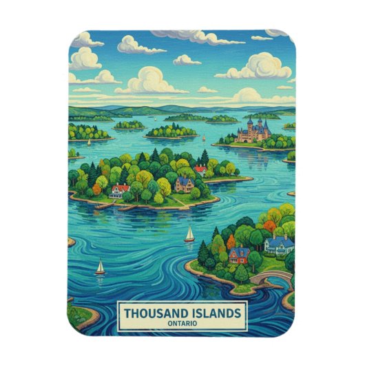 Duizend Eilanden Ontario Canada Magneet (Verticaal)