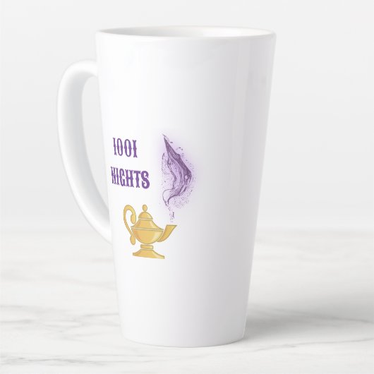Duizend en een nachten Aladdin Magic Genie Latte Mok (Linkerhoek)