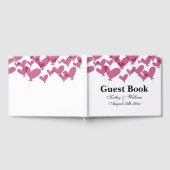 Duizend en één rode hartballonnen aangepaste bruil gastenboek (Volledig)