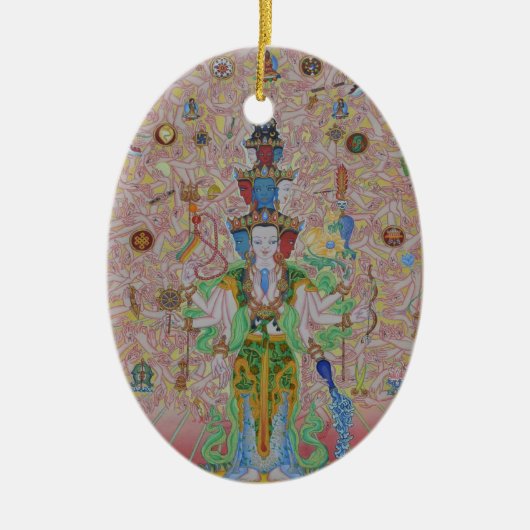 Duizend gewapende Avalokiteshvara Ornament (Voorkant)