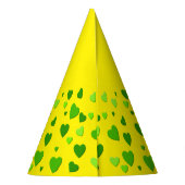 duizend harten voor je met gele achtergrond feesthoedjes (Achterkant)