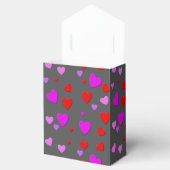 duizend harten voor je met grijze achtergrond bedankdoosjes (Geopend)