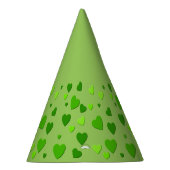 duizend harten voor je met groene achtergrond feesthoedjes (Rechts)