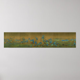 Duizend Li van de rivier en de bergen Wang Ximeng Poster