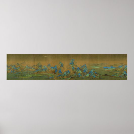 Duizend Li van de rivier en de bergen Wang Ximeng Poster (Voorkant)