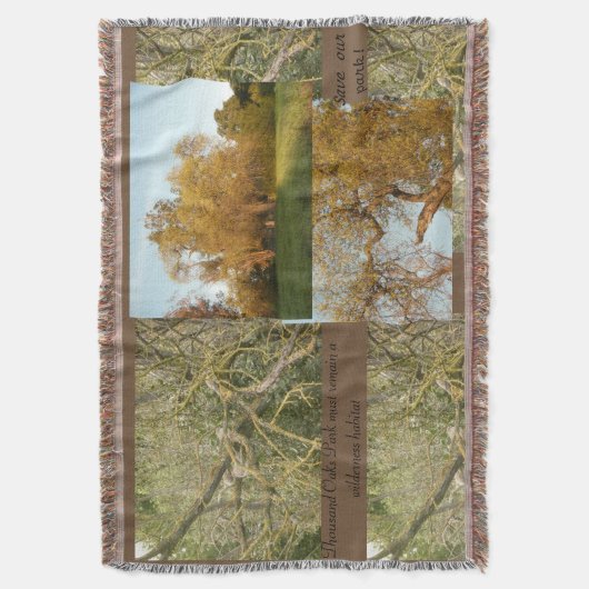 Duizend Oaks park behoud bomen en landschap Deken (Voorkant Verticaal)