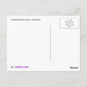 Duizend papieren kranen - Senbazuru - worden gezon Briefkaart (Achterkant)