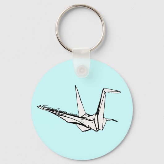 duizend papierkranen sleutelhanger (Voorkant)