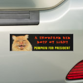 Duizend rode Stippen van lichte pompoen voor Presi Bumpersticker (Op auto)