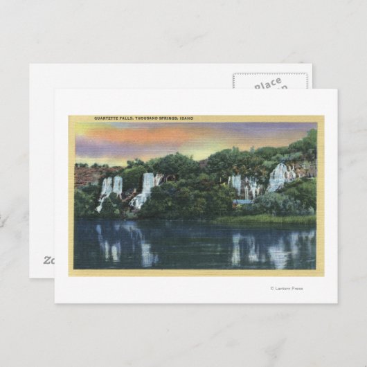 Duizend SPRings, Uitzicht van Herfsten IDQuartette Briefkaart (Voorkant / Achterkant)