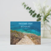 Duizend stappen bonaire briefkaart (Staand voorkant)