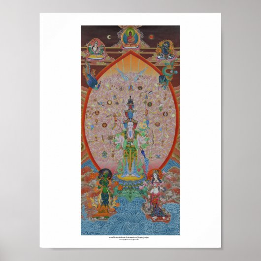 Duizendarmige Avalokiteshvara Poster (Voorkant)