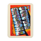 Duizenden eilanden New York NY Briefkaart met grot Magneet (Verticaal)