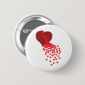 Duizenden harten ronde button 5,7 cm (Voorkant /achterkant)