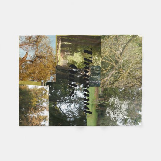 Duizenden Oaks schilderachtig met oaks en evergree Fleece Deken (Voorkant (Horizontaal))