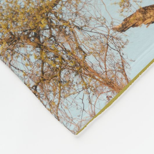 Duizenden Oaks schilderachtig met oaks en evergree Fleece Deken (Hoek)