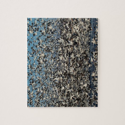 Duizenden sneeuwganzen legpuzzel (Verticaal)