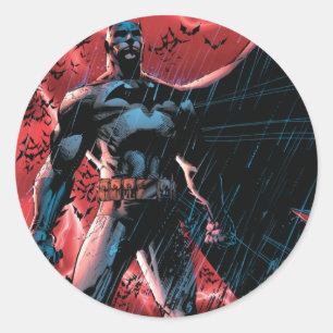 Duizenden vleermuizen ronde sticker