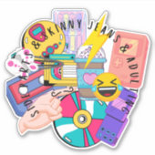 Duizendjarige dingen sticker (Voorkant)