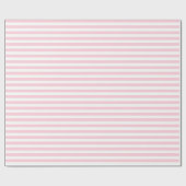 Duizendjarige roze en witte strepen cadeaupapier (Vlak)