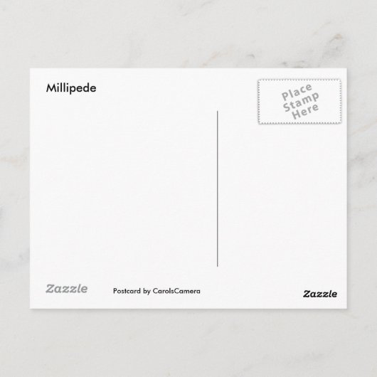 duizendpoot-Briefkaart Briefkaart (Achterkant)