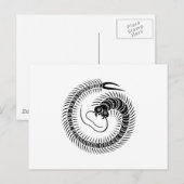 Duizendpoot cirkel briefkaart (Voorkant / Achterkant)