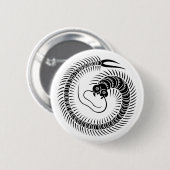 Duizendpoot cirkel ronde button 5,7 cm (Voorkant /achterkant)