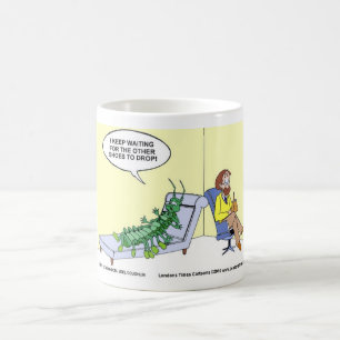 Duizendpoot in therapie Funny Gifts T-shirts mokke Koffiemok