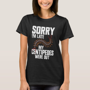 Duizendpoot liefhebber entomoloog insect verbergen t-shirt
