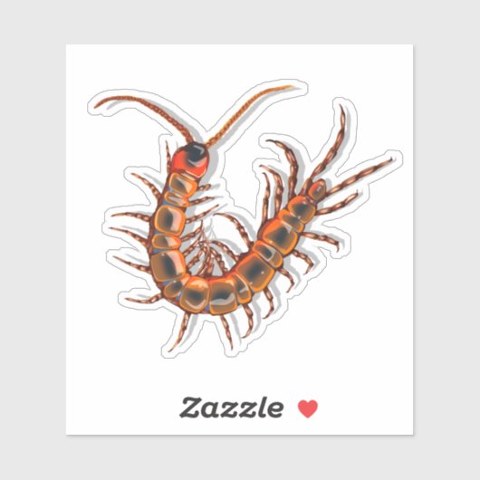Duizendpoot  sticker (Vel)