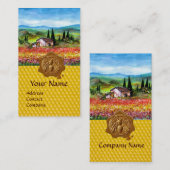 DUIZENDSTROOMVELD, HONING WAS WAX SEAL, BEEKEEPER VISITEKAARTJE (Voorkant / Achterkant)