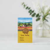 DUIZENDSTROOMVELD, HONING WAS WAX SEAL, BEEKEEPER VISITEKAARTJE (Staand voorkant)
