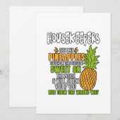 Duizenhouders zijn als ananassen. feestdagenkaart (Voorkant / Achterkant)