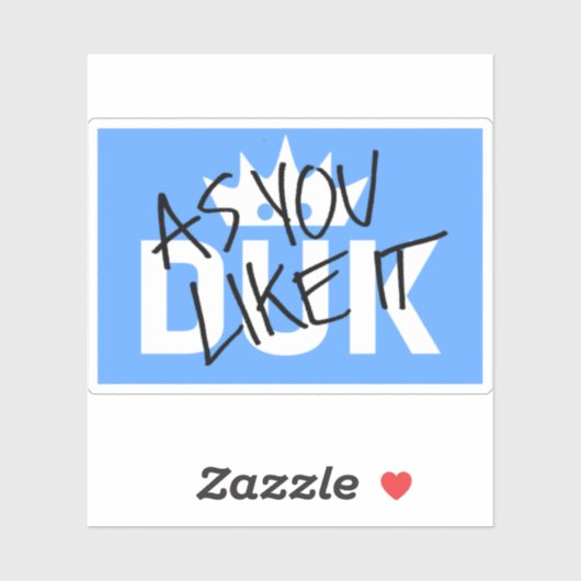 DUK LOGO STICKER (Vel)