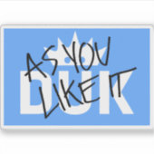 DUK LOGO STICKER (Voorkant)